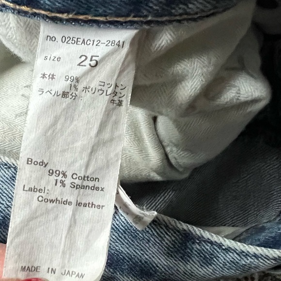 MOUSSY VINTAGE Edmond Cropped Skinny Jeans Blue Denim Distressed Casual Women 25 - Picture 11 of 11